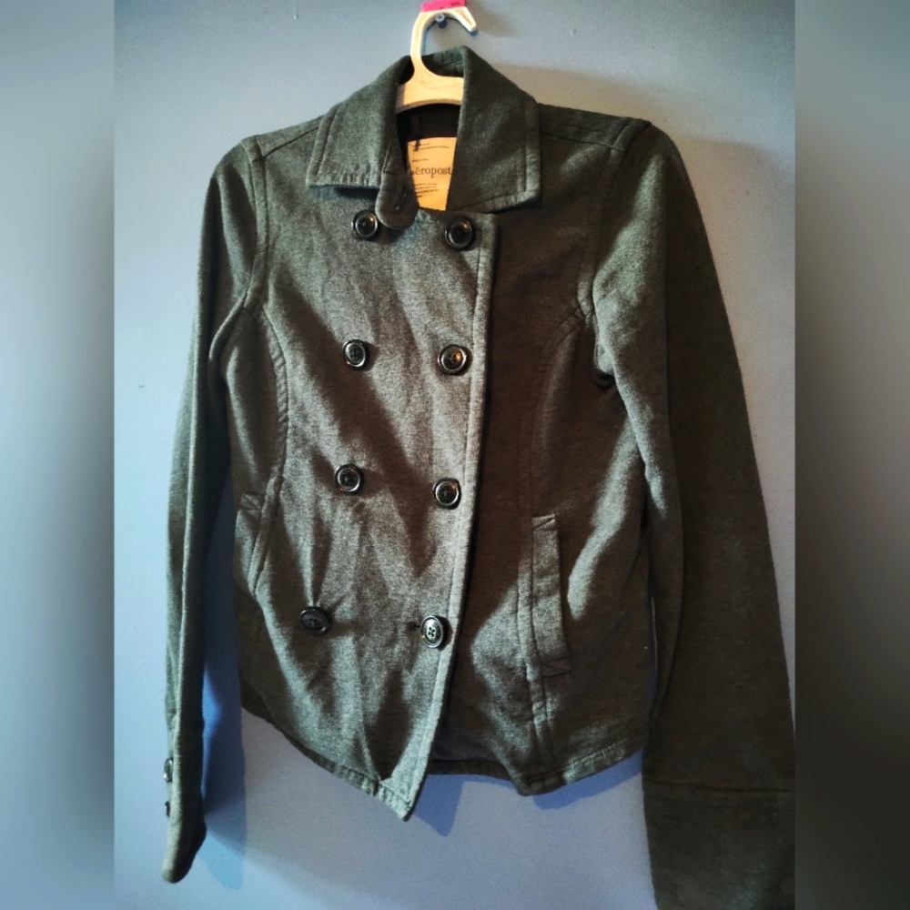Grey Aeropostale Pea Coat